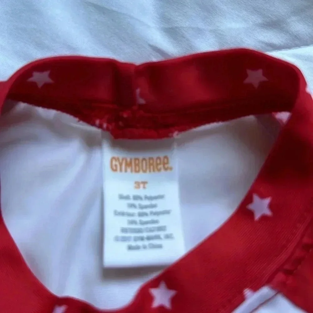 Gymboree 3T girls  Swim Shop 4th of July Rash Guard Set Ice CreamSwimsuit